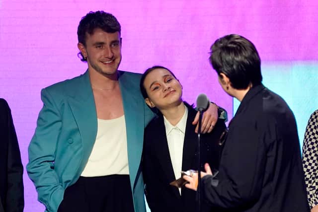 Scottish director Charlotte Wells took home best first feature for her film Aftersun, starring Paul Mescal and Frankie Corio.
