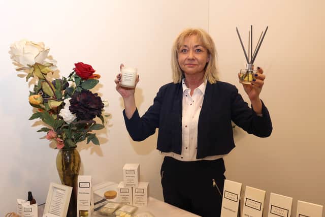 Alison Bray of Sonas Aromas with her  natural aromatherapy products including candles, reed diffusers and wax melts, and Wendy Louise Designs, a milliner producing bespoke hats and headpieces using traditional skills also featured prominently. All businesses work closely with Local Enterprise Office (LEO), Longford.
