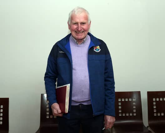 Longford GAA Treasurer Eugene Quaine (Carrickedmond) pictured at the annual Convention in Backstage Theatre on Thursday night Photo: Syl Healy