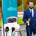 NWRA chief economist John Daly at an EV charge point. Picture: Liam Burke, Press 22