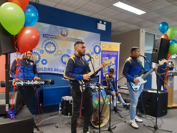 Roma Music Group at the official launch of their EP which was produced during the summer camps in collaboration with County Longford Youth Service and Music Generation