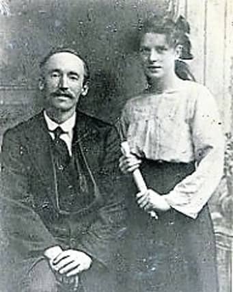 Tom Reddington pictured with Margaret McGuinness, the only Longford woman to be interned during the War of Independence Picture: McGuinness Collection