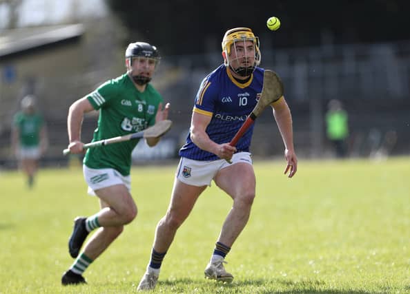 Longford senior hurling captain Johnny Casey pictured in action against Fermanagh in the National League Division 3B Final on Saturday evening Photo: Syl Healy
