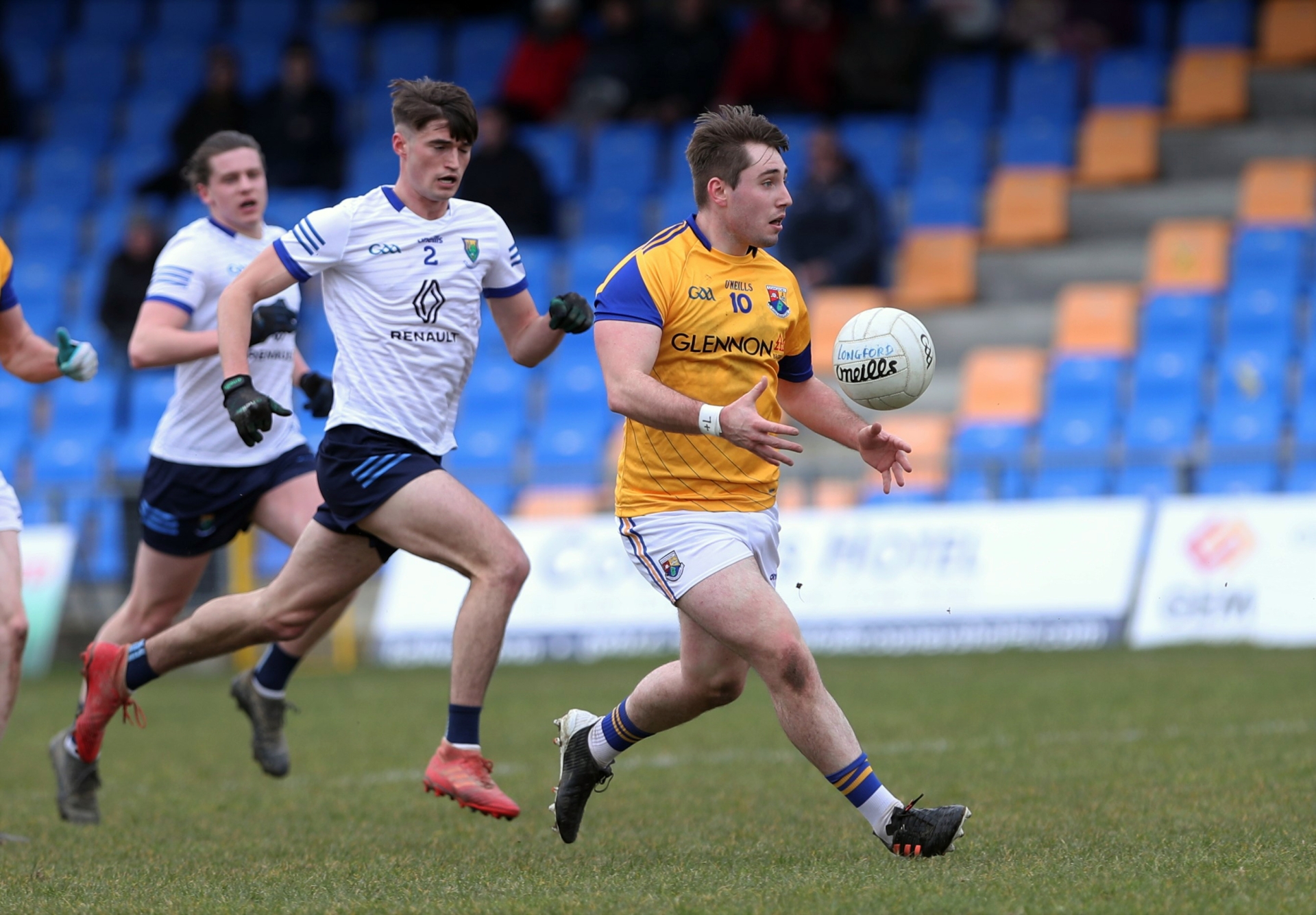 Eoghan McCormack pictured in action for Longford against Wicklow in the NFL Division 3 game at Glennon Brothers Pearse Park on Sunday Photo: Syl Healy