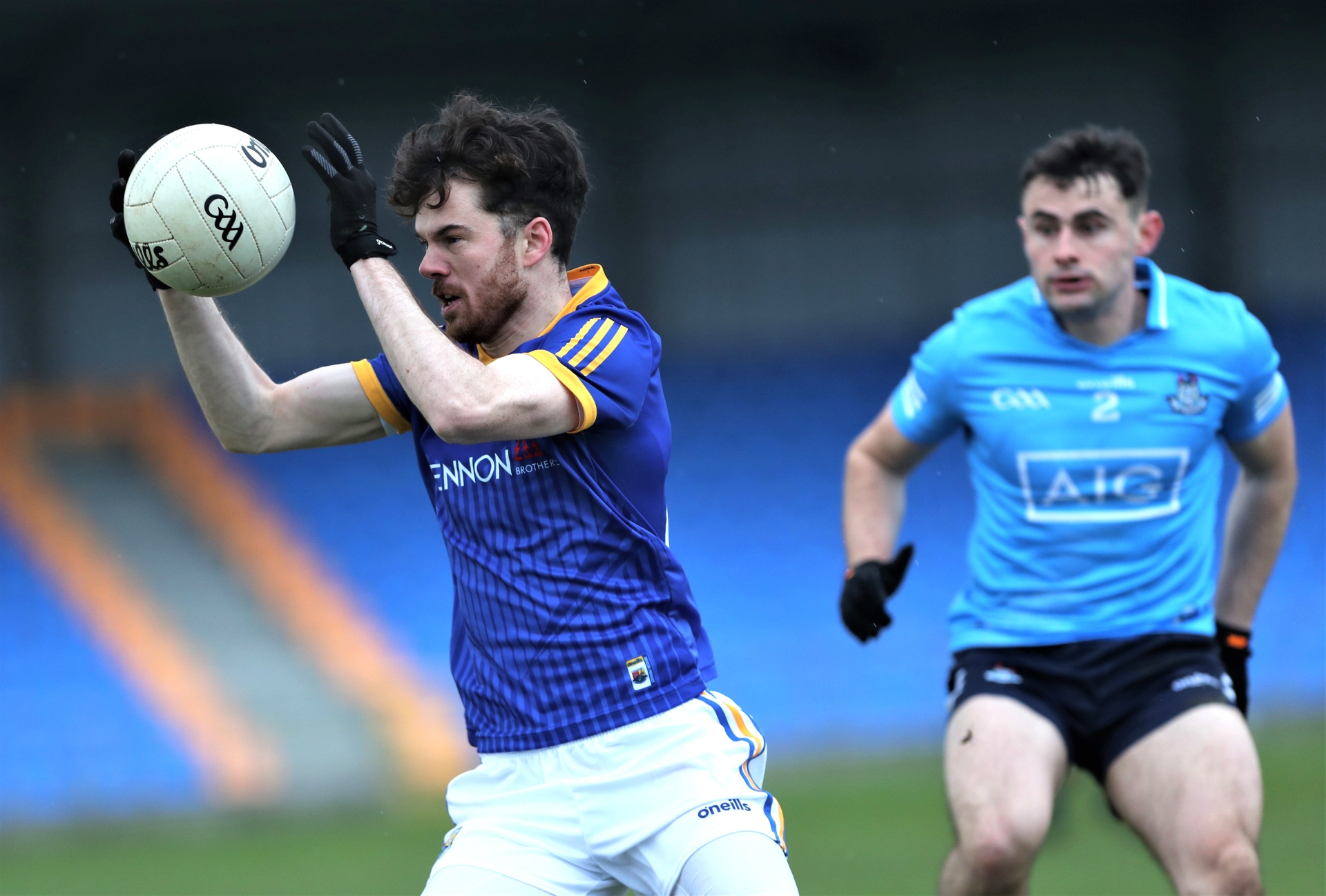 Ross McNerney pictured in action for Longford against Dublin in the recent O'Byrne Cup game at Glennon Brothers Pearse Park Photo: Syl Healy