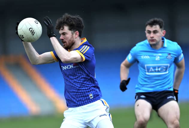 Ross McNerney pictured in action for Longford against Dublin in the recent O'Byrne Cup game at Glennon Brothers Pearse Park Photo: Syl Healy