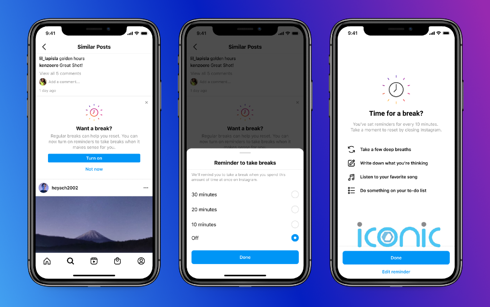 Instagram will now prompt users to take a break from the app
