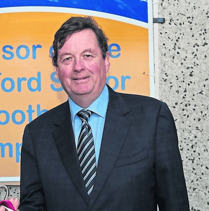 Longford GAA Chairperson Albert Cooney (Rathcline), returned unopposed for a third term in the top position Photo: Syl Healy