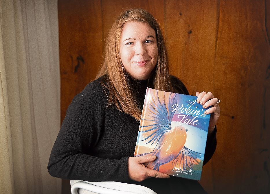 Longford author Noelle Rock with a copy of her new book 'A Robin's Tale'