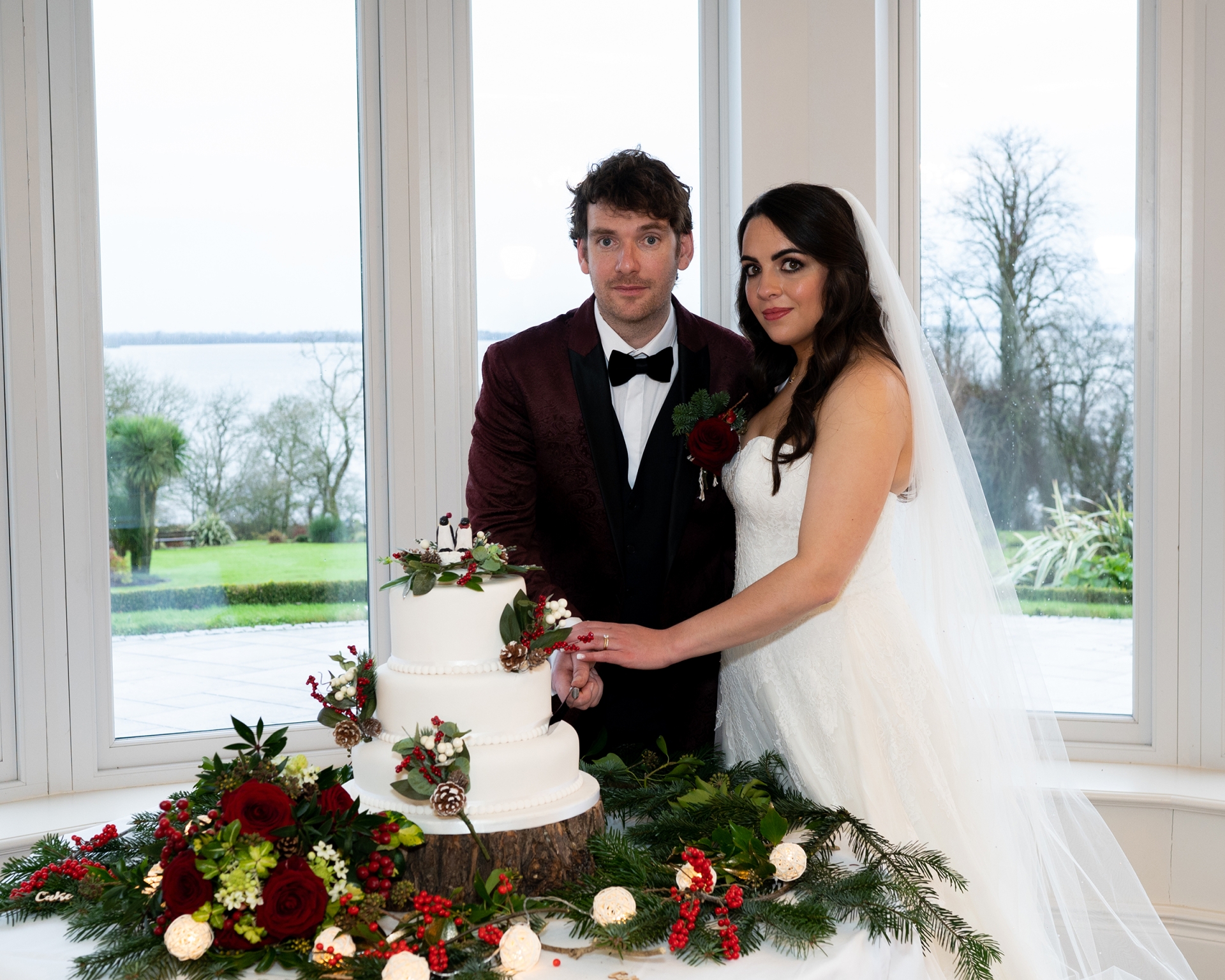 John Mulry and Jessica Thompson on their wedding day PICTURE: Paul Callaghan