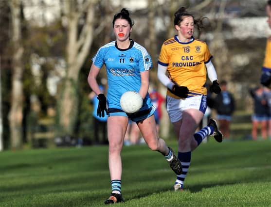The outstanding Grace Shannon pictured in action for Slashers against Shelmalier in the Leinster Club IFC semi-final at Fay Park on Saturday Photo: Syl Healy
