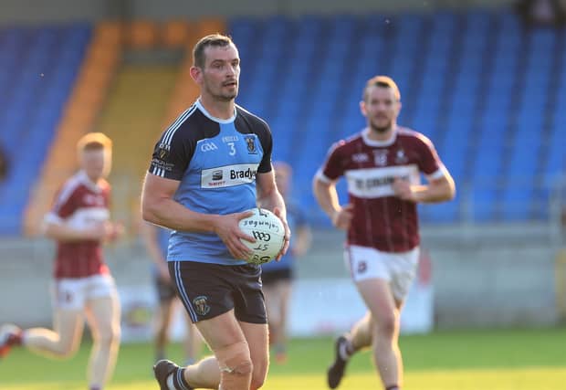 Barry Gilleran was very influential as Longford Slashers overcame Mullinalaghta St Columba's in the 2020 Peter Hanley Motors Longford SFC semi-final Picture: Syl Healy