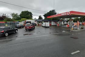 The Circle K filling station before its re-development