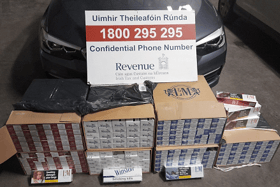 The cigarettes were seized when a vehicle was stopped and searched