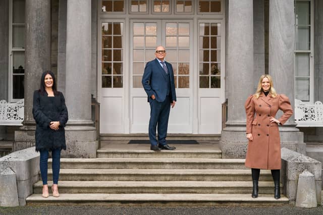 RTÉ’s Home of the Year Series 7 judges Amanda Bone, Hugh Wallace and Suzie Mc Adam. Photo: Joe McCallion
