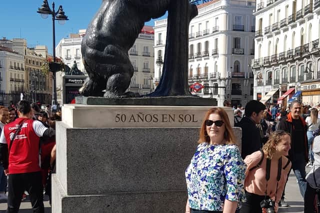 For me personally it is a day of celebration and solidarity. I love that it is recognised and celebrated right across the world. I was in Madrid directly before IWD and the first lockdown last year and when visiting the famous statue of the Bear and the Strawberry Tree (which forms part of the city’s coat of arms), I was delighted to see the level of official IWD support as the bear was wearing a purple & white scarf (2 of the IWD colours) in honour of upcoming IWD.