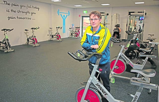 Barry Hall in the new state of the art gym extension at Longford Leisure Centre Picture: Shelley Corcoran