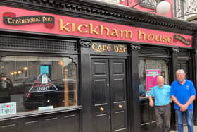 Frank Spillane with fellow publican John Crosse at the Kickham House, Tipperary Town