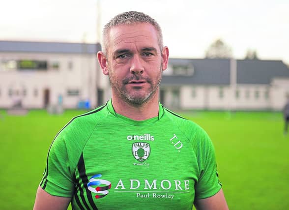 Thomas Donohoe, the manager of the Killoe Emmet Og senior football squad