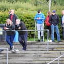 Supporters pictured at the Dromard v Clonguish Division 1 game last Saturday. In compliance with the Covid-19 restrictions the attendance at games is capped at 200 until further notice Pic: D Gilmore