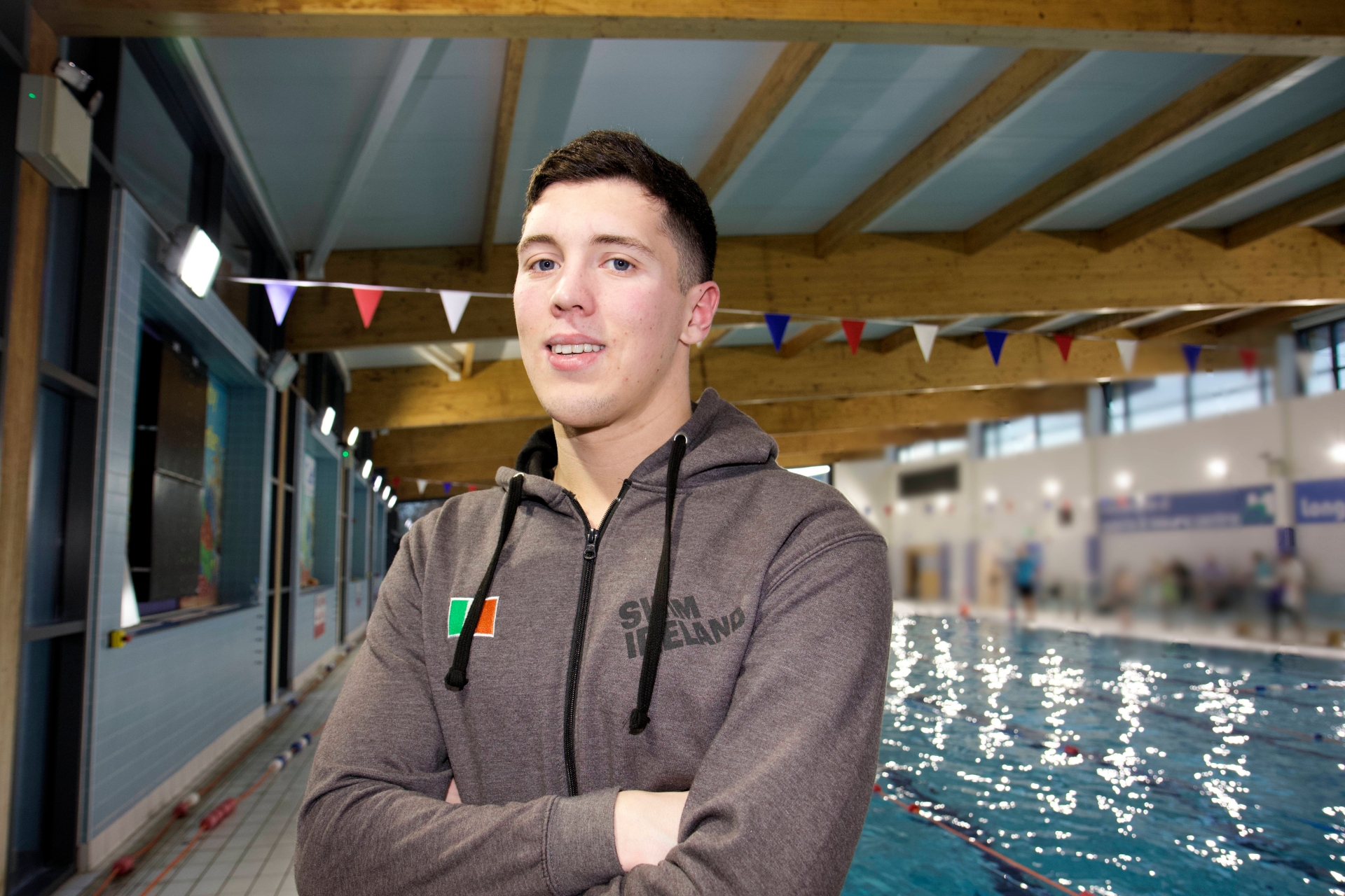 Longford swimming star Darragh Greene pictured at  the local sports & leisure  centre pool at the mall complex