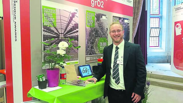 Geoff Wright from Clonbalt Woods, Longford who recently won the Student Entrepreneur Award for ‘grO2’.