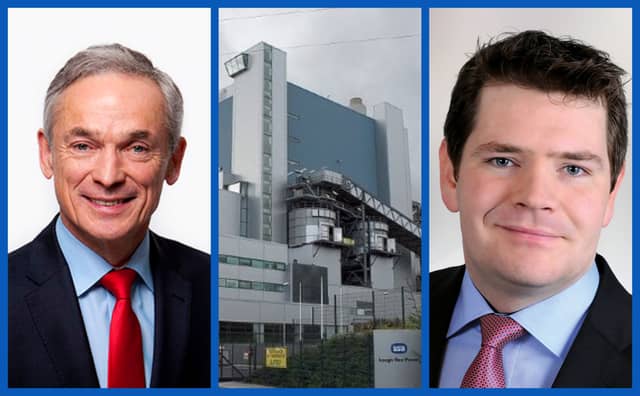 Minister for Communications, Climate Action and Environment Richard Bruton TD, Lough Ree Power Lanesboro and Deputy Peter Burke