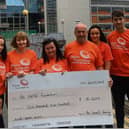 The Connell family  presenting their cheque for €6,207 to the Mater Foundation at the Mater Hospital