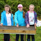 Grainne McKenna, Niamh Corrigan, Caoimhe Donnelly, Maria McKenna playing Find the 50 Photo by Shelley Corcoran