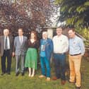 Members of the Goldsmith Festival committee with guest speakers Tom McGuire and Willie Kealy at the opening of the Festival on Friday, June 7