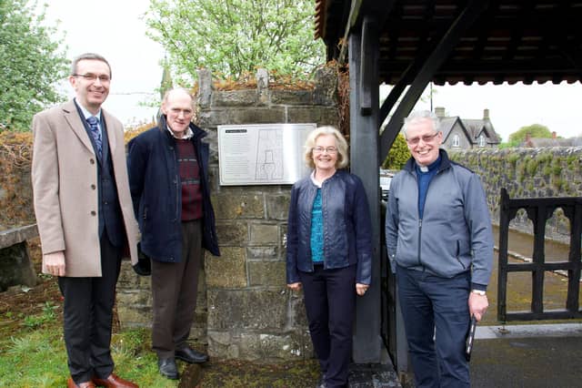 Longford Historian Martin Morris, Chairman Tom Bannon, Ardagh Lay Pastor Ruth Galbraith and Fr. Vincent Connaughton parish priest. PICTURE: MICHELLE GHEE.
