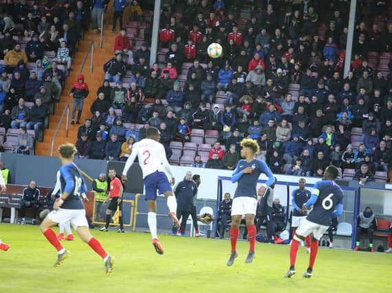 2019 UEFA European Under 17 Championships Group B: France 1 England 1. Photo: Longford Town FC Supporters Club Facebook