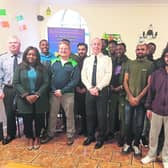 Residents of Richmond Court direct provision centre in Longford were presented with their ‘cúpla focal gaeilge’ badges on Friday after their successful participation in Irish language classes.