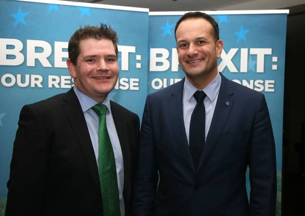 Deputy Peter Burke and Minister for Social Protection Leo Varadkar.
