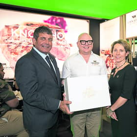 John Stone Beef from Ballymahon pictured earlier this year attending the SIAL International Food Fair in Paris – the biggest business-to-business (B2B) trade event in the world
