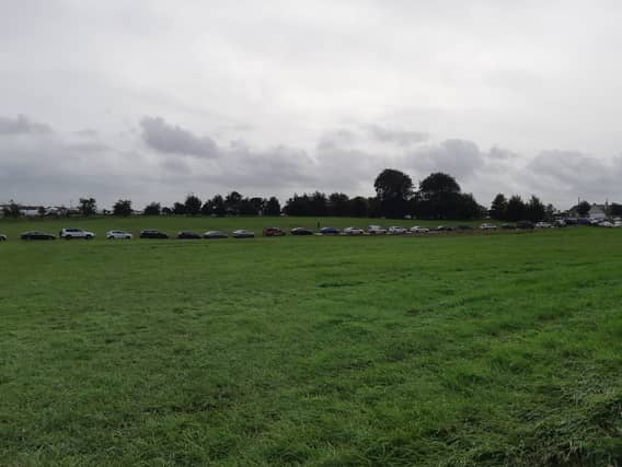 Just one long line of cars trying to leave the National Ploughing Championships