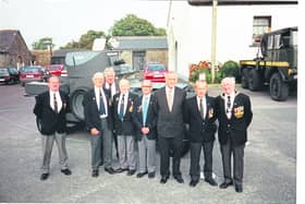 This photo from 1992 shows members of Longford O.N.E. from left, John Carty, John Hester, Paddy Murphy, Jimmy Rogers, Tommy Flynn, ex Taoiseach Albert Reynolds, AN Other and the late Peter Keenan.