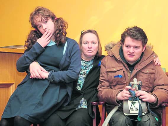Bridget Sullivan with her daughter, Fiona, and her son James. Photo: Shelley Corcoran
