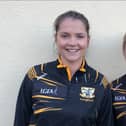 Deirdre Monaghan and Marie Martin, the joint captains of the Ballymore ladies football team who meet Longford Slashers in the County Intermediate Final at Glennon Brothers Pearse Park on Saturday.