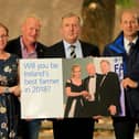 Graham Minogue, Head of Agri, Zurich Insurance (right) is joined by the Minister for Agriculture, Food and the Marine Michael Creed TD (centre) and Farmer of the Year 2017 winners Peter and Paula Hyne