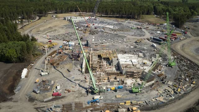 Center Parcs Longford Forest build progress. Picture credit ARC Studios, Sisk