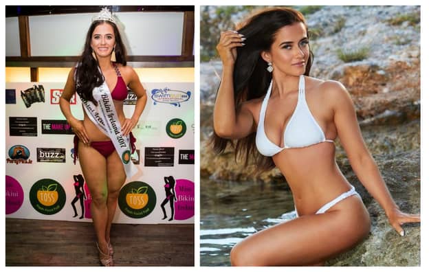 The reigning Miss Bikini Ireland, Eileen O’Donnell from Derry.