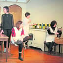Grainne Fox Sheridan, Sharon Finneran, Carmel Kennedy and Mairead Moorehead in action. Photos by Gerry Rowley.