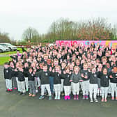 Pupils at Scoil Eimear particpating in the 10@10 in conjunction with Operation Transformation.   Photos  by Shelley Corcoran.
