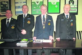 Officers elected at the annual general meeting of the Peter Keenan Branch Organisation of National Ex Service Personnel.