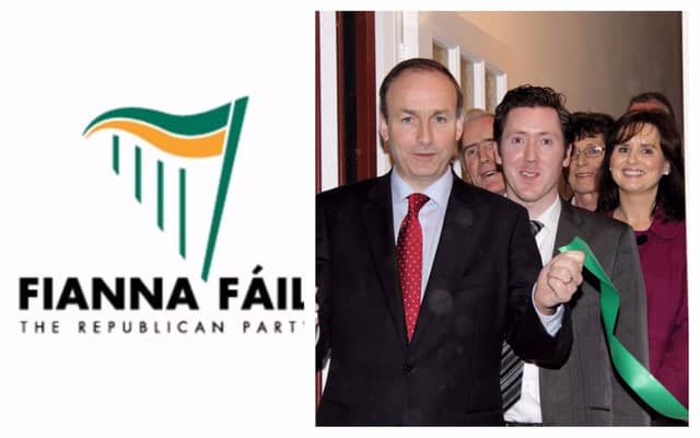 Fianna Fáil’s Padraig Loughrey, pictured alongside FF Leader Micheál Martin in 2011 at the opening his Longford office, has resigned from Longford County Council with immediate effect
