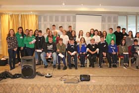 Laura McPhillips and Mae Sexton with new committee members; James Carroll, Robbie O'Haire, Daniel Egan, Michelle Monaghan, Nicole Bohan, Feidhlim Maher, Danielle McDonagh, Rebecca McKenna, Sasha Cerko