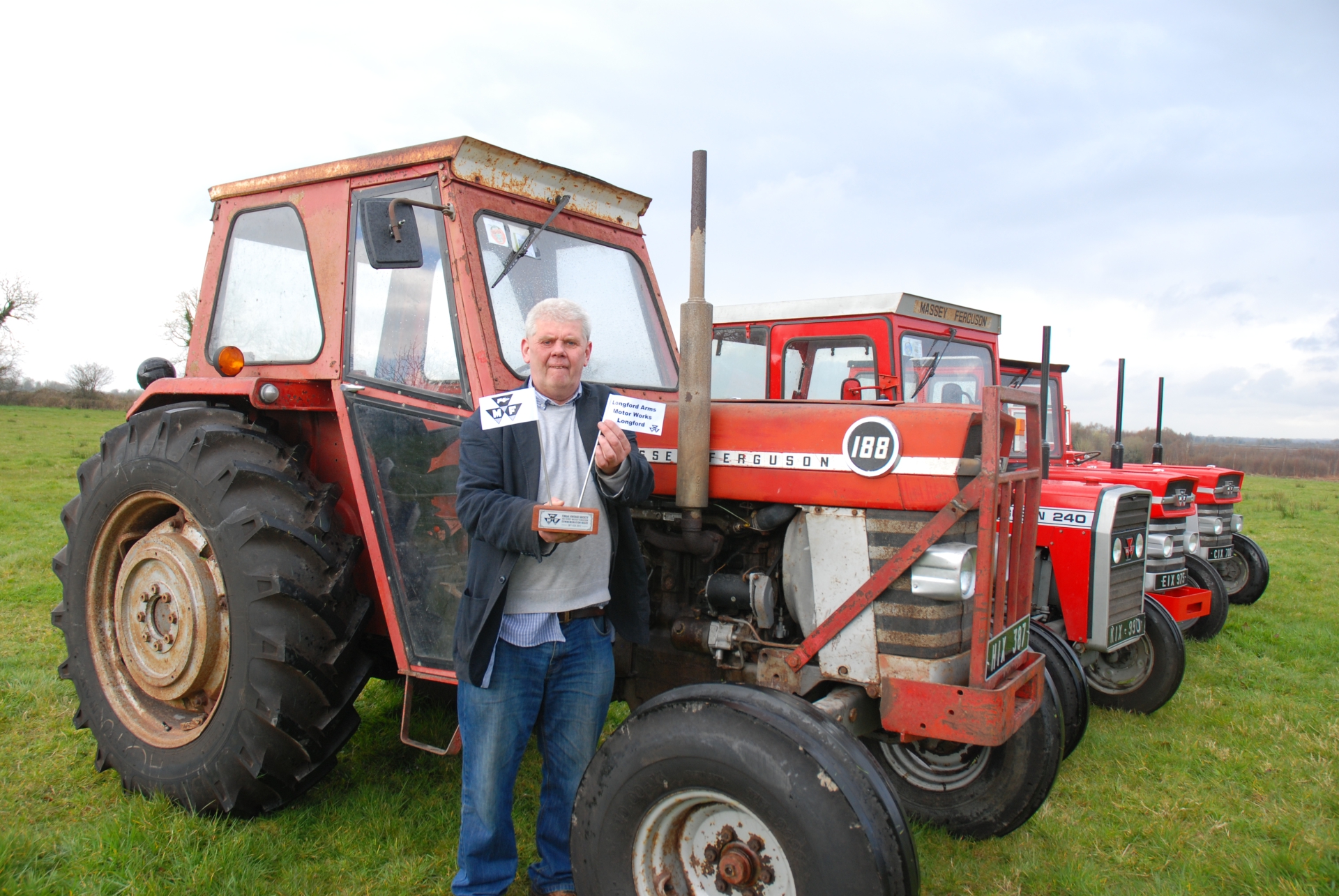 Andy Clancy’s unique display of vintage Massey Ferguson tractors will be one of the star attractions at this year’s Streete Vintage Show.