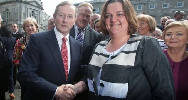 Taoiseach Enda Kenny pictured with Senator Gabrielle McFadden, Government Chief Whip in Seanad & FG Spokesperson on Defence.