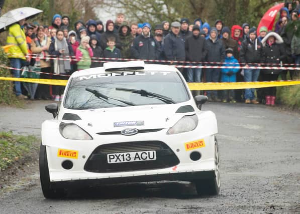 Sam Moffett is the top seed in his Ford Fiesta WRC.